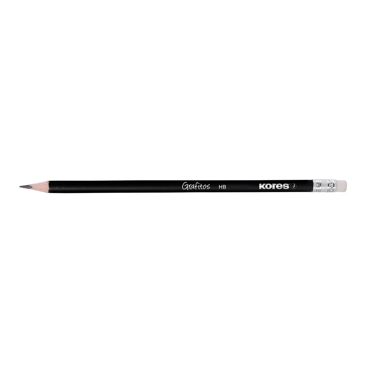 kores-grafitos-bleistift-hb-dreieckig-mit-radierer-4-st-ck image 3