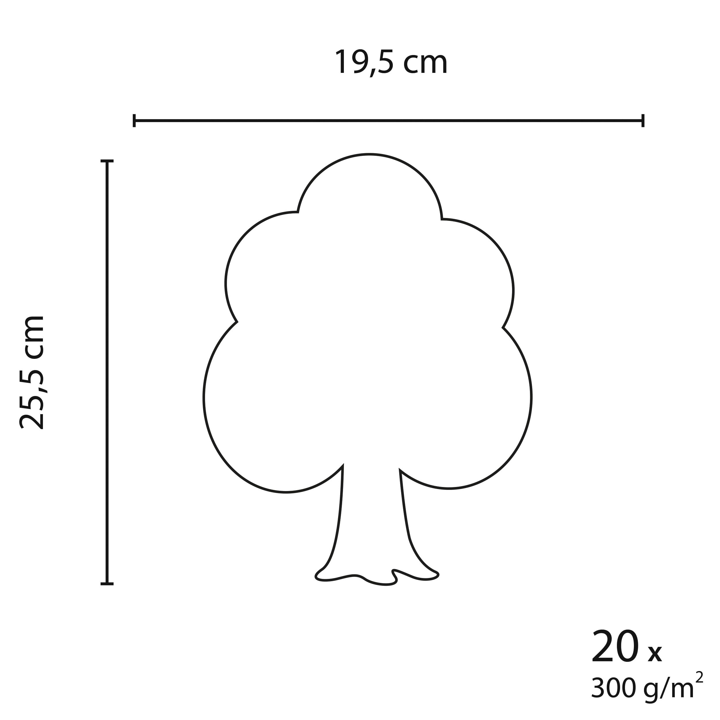 ursus-1712-00-12f-blanko-motive-baum-20-st-ck-fotokarton-300-g-m-23-x-23-cm image 2