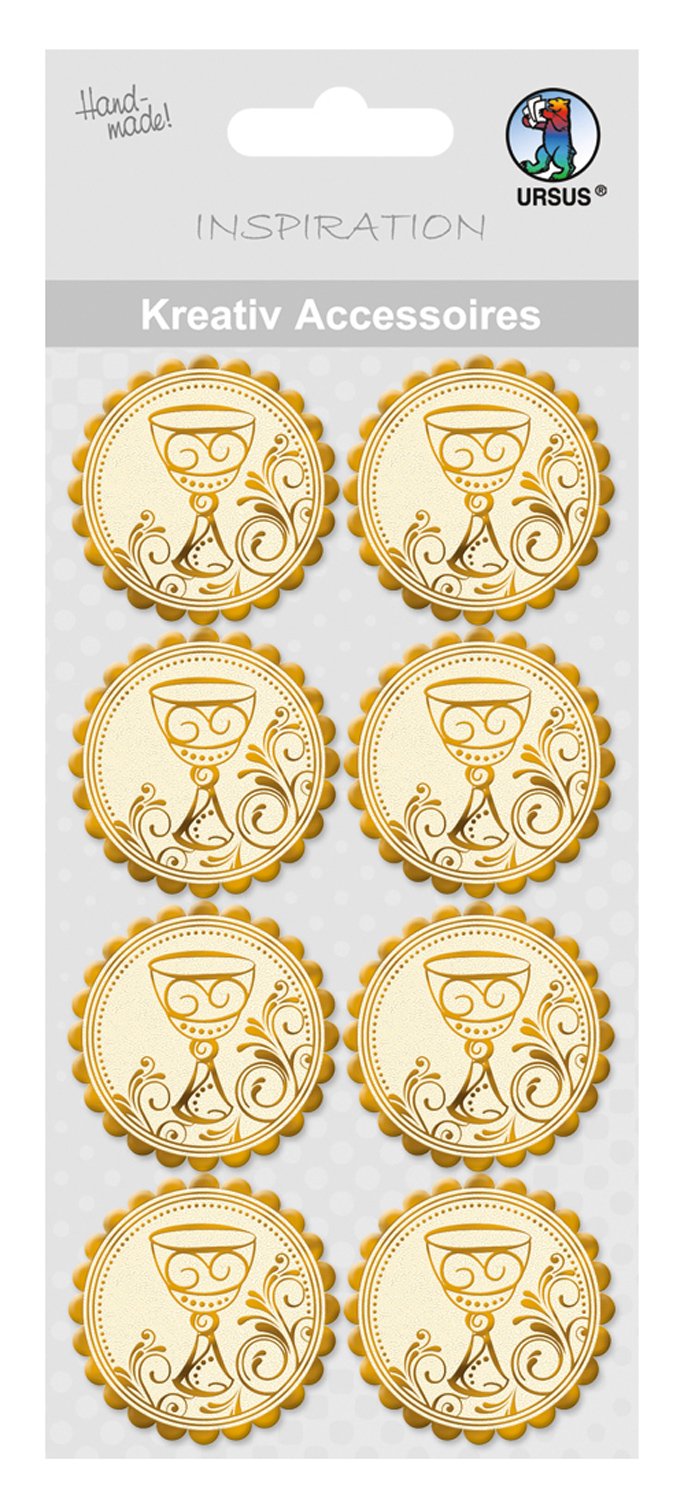 ursus-kreativ-accessoires-charity-kelch-gold-selbstklebend-8-st-ck image 1