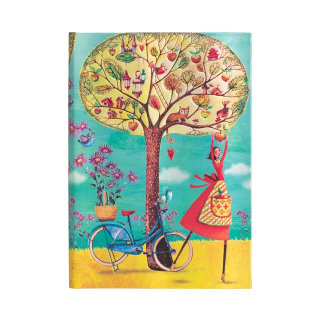 paperblanks-herbst-pfel-midi-notizbuch-liniert-hardcover-mit-elastikband-mila-ma image 1