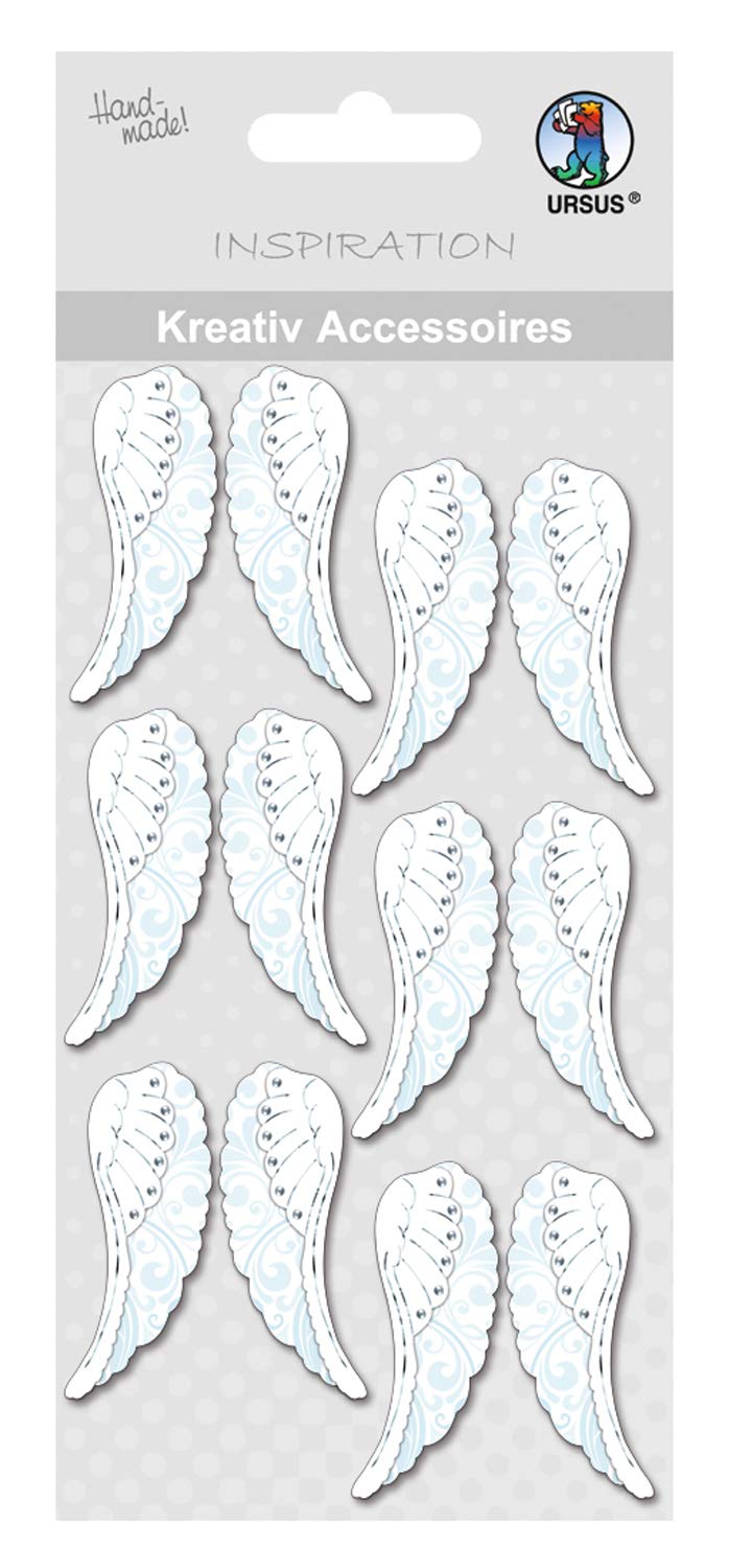 ursus-564000293-kreativ-accessoires-fl-gel-silber-6-st-ck-selbstklebend image 1