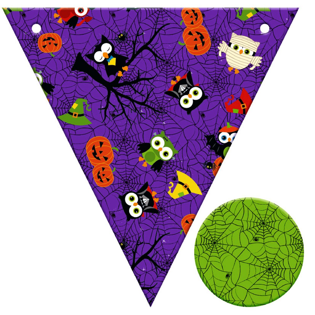 ursus-57450011-wimpel-1-halloween-wimpelkette-19-x-19-cm-12-st-ck-2-30-m image 2