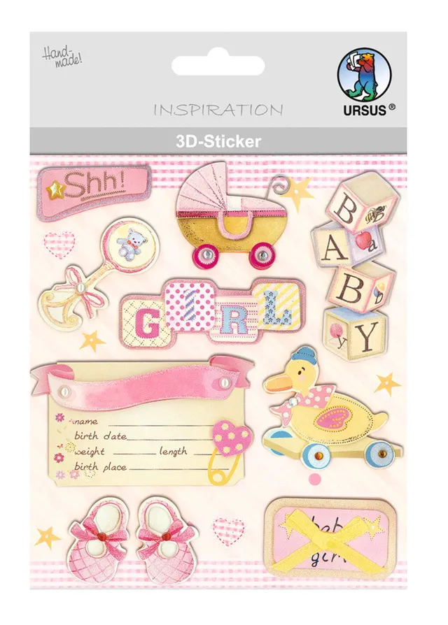 ursus-564200126-3d-sticker-baby-selbstklebend image 1