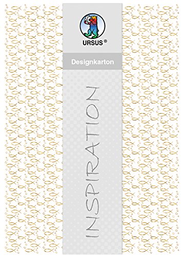 ursus-60844605-designkarton-fische-gold-din-a4-200-g-qm-5-blatt image 7