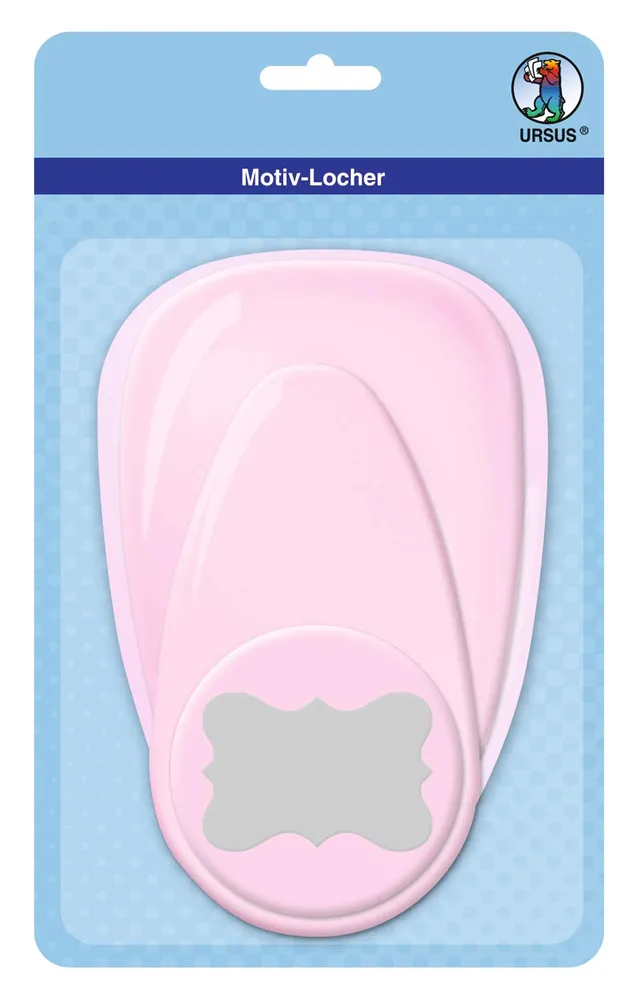 ursus-19460095-motivlocher-mit-hebel-jumbo-schildchen-rosa-76-2-mm image 1