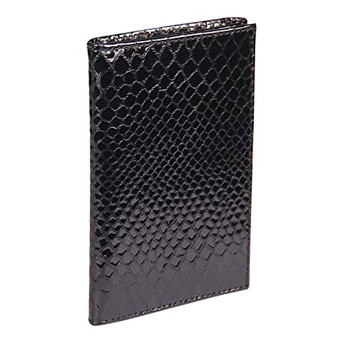 clairefontaine-dokumentenmappe-kartenetui-leder-10x15x1-5-cm-schwarz-python image 8