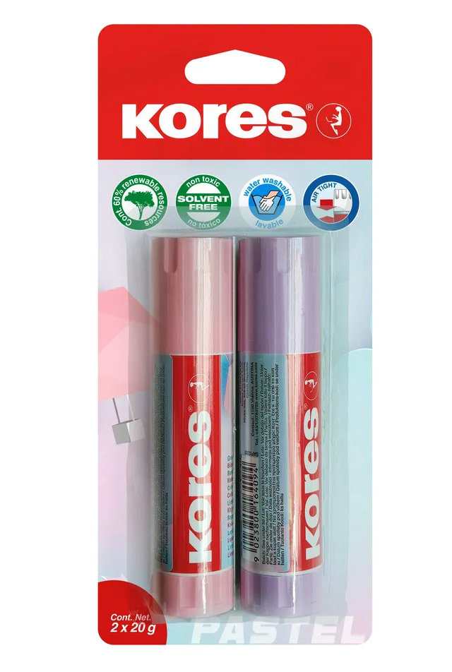 kores-pastell-klebestift-2-x-20-g-bastelkleber image 1