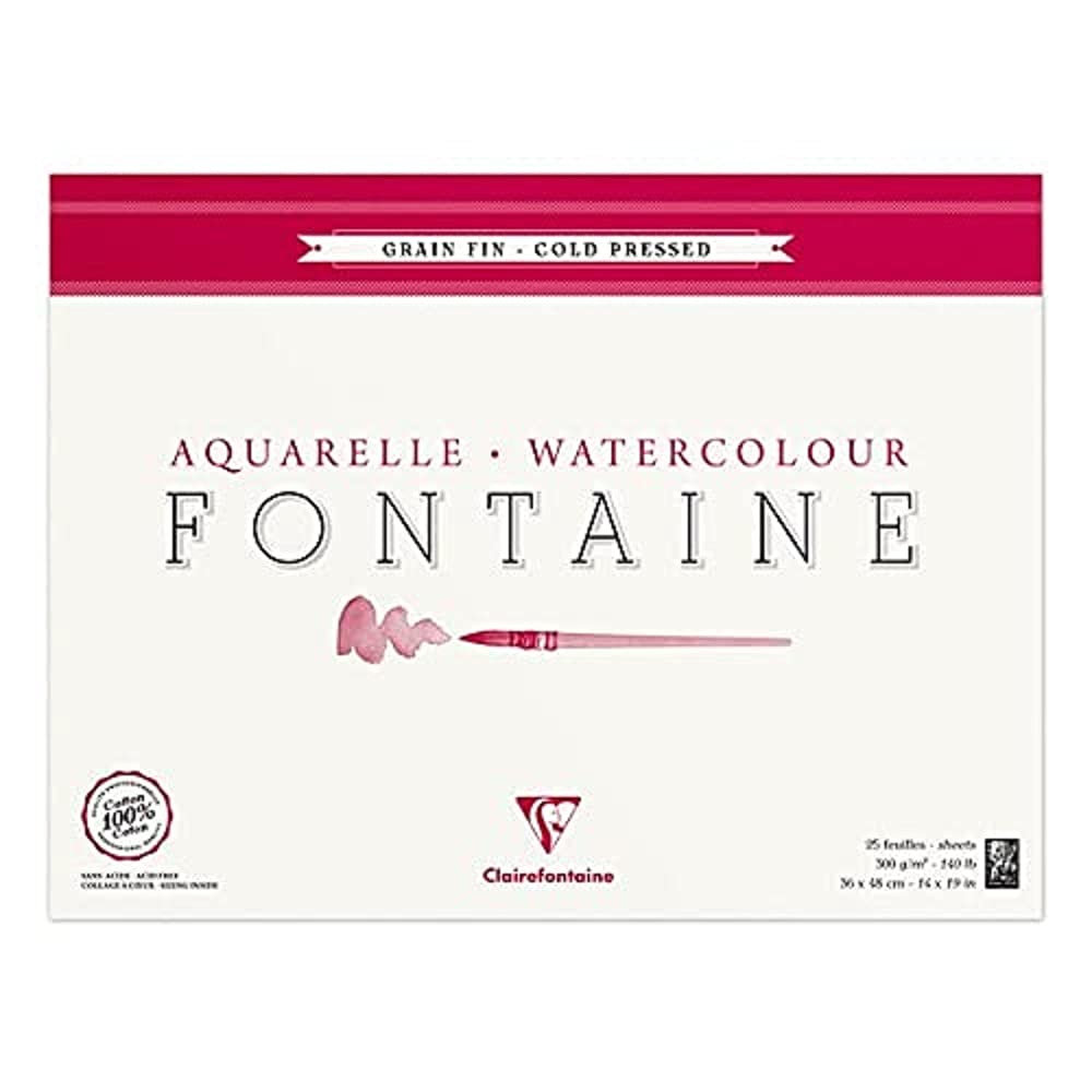 clairefontaine-96436c-fontaine-malblock-aquarell-10x15-cm-25-blatt-300g-feink-rn image 4