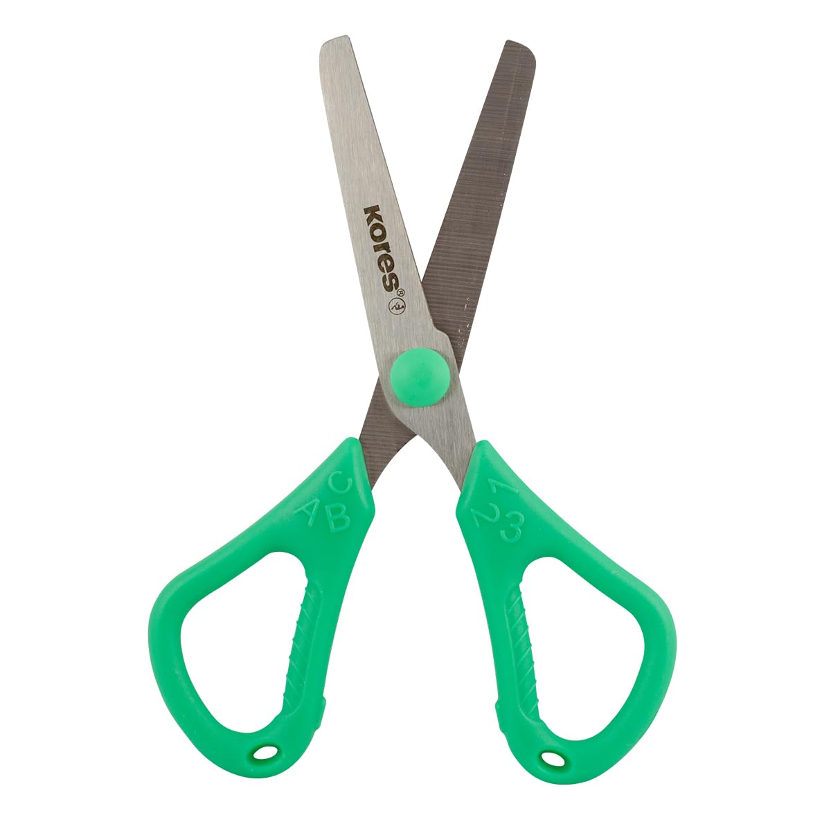 kores-abc-kinderbastelschere-12-cm-bastelschere-ab-4-jahren-f-r-rechts-und-links image 2