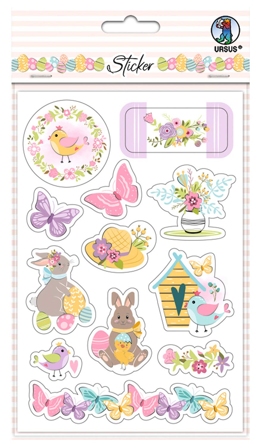 ursus-sticker-s-es-osterfest-selbstklebende-papier-aufkleber-ostern-56-st-ck image 1