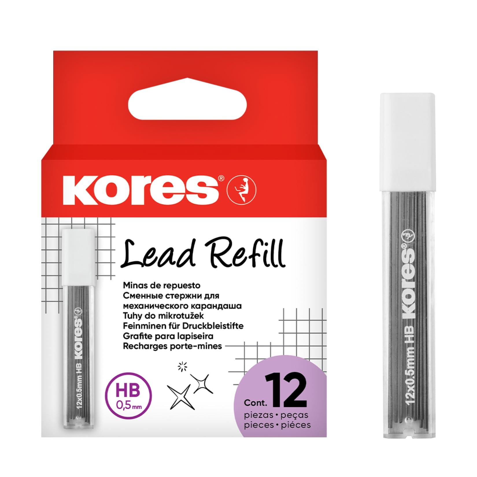 kores-5699015-druckbleistift-minen-0-5-mm-hb image 1