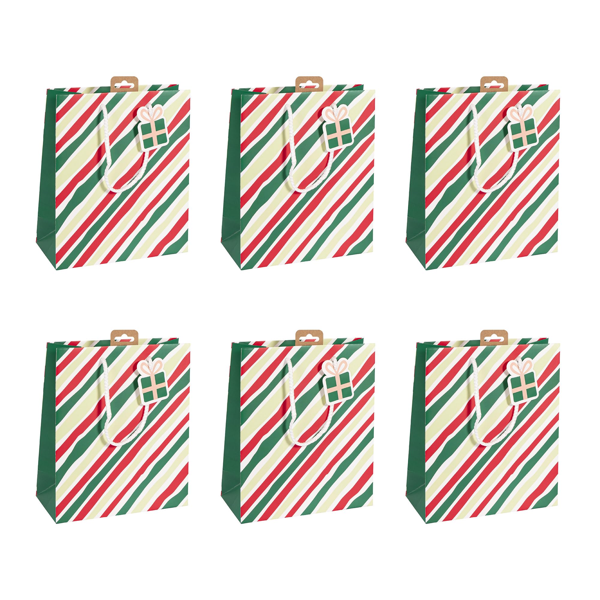clairefontaine-geschenktasche-m-21-5-x-10-x-25-3-cm-hohoho-weihnachten-rot-gr-n- image 1