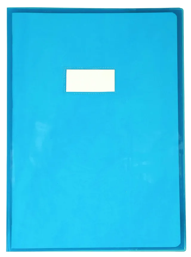 clairefontaine-73202c-heftumschlag-calligraphe-cristalux-a4-pvc-blau-transparent image 1