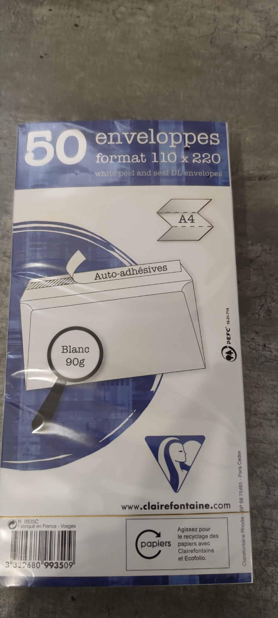 Saubere Umschläge ohne Anlecken