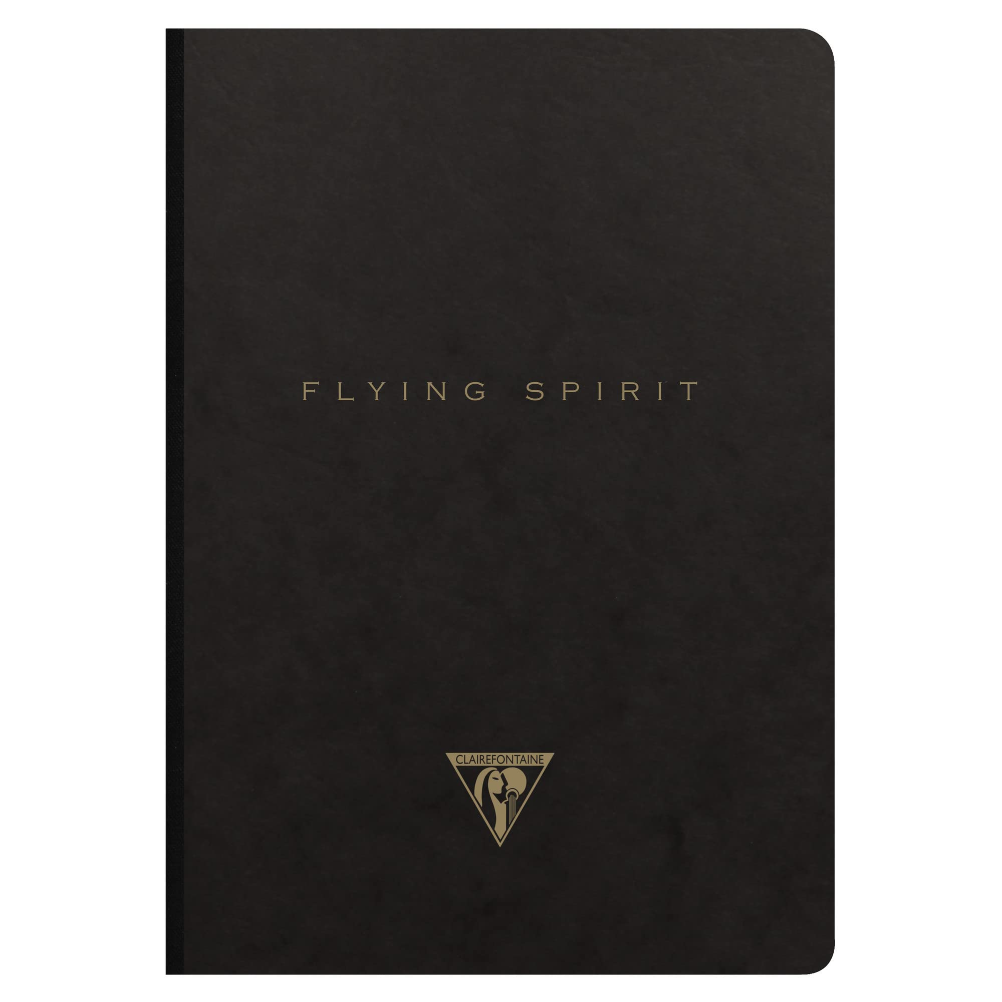 clairefontaine-102546c-flying-spirit-notizbuch-liniert-din-a5-96-blatt-schwarz image 1