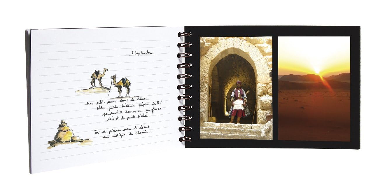 clairefontaine-age-bag-reisealbum-din-a4-quer-liniert-blanko-tabakbraun image 5