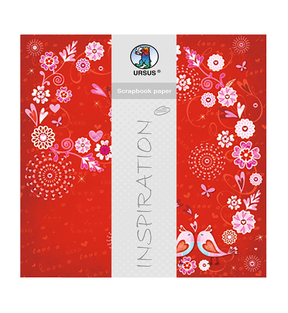 ursus-premium-glitter-scrapbook-paper-passion-motiv-98-30-5-x-30-5-cm-190-g-qm-5 image 1