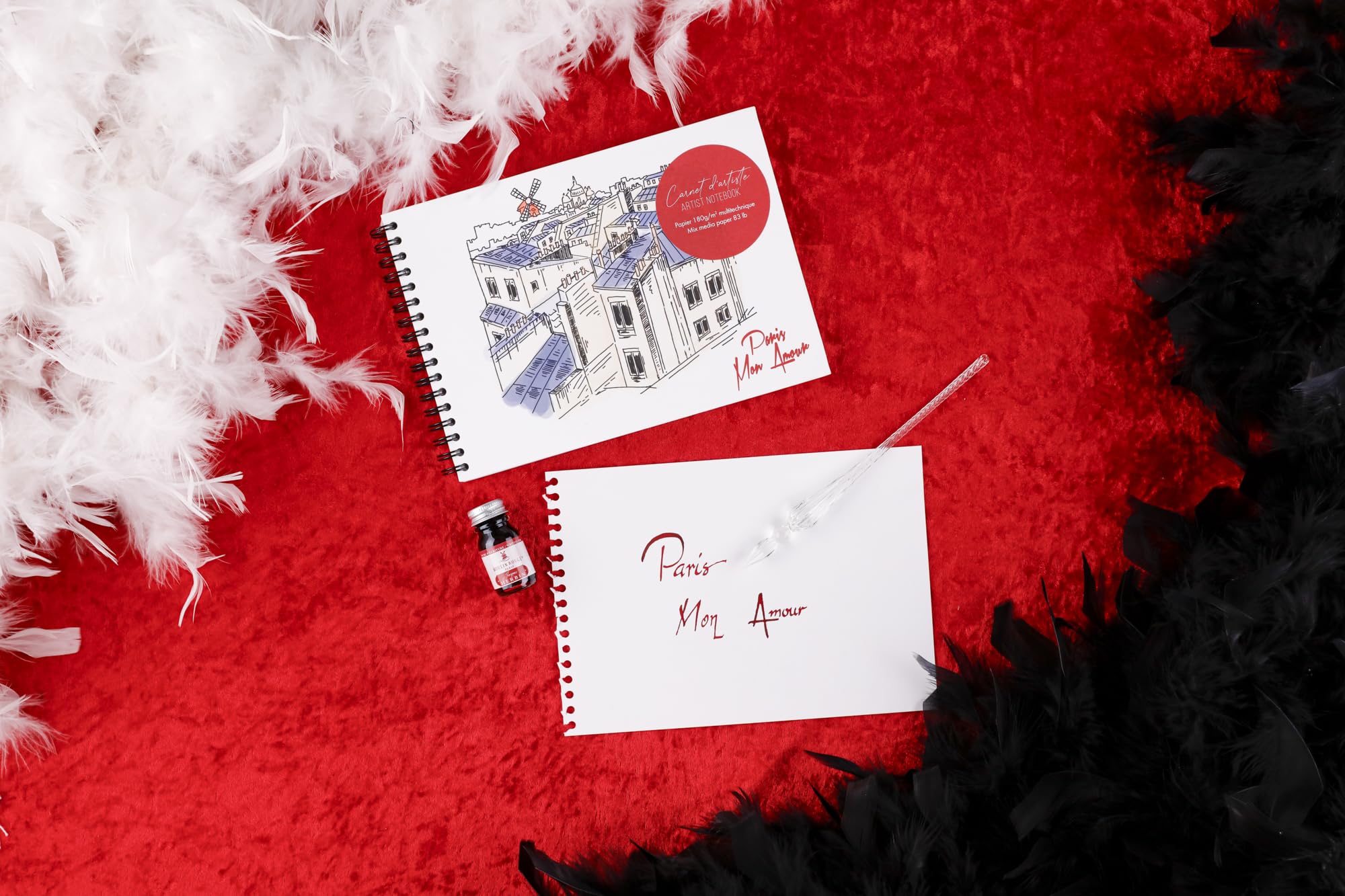 clairefontaine-812438c-moulin-rouge-skizzenbuch-a5-quer-21x14-8-cm-180g image 3