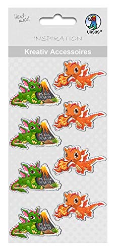 ursus-564000356f-kreativ-accessoires-1-selbstklebend-drache-8-st-ck image 2
