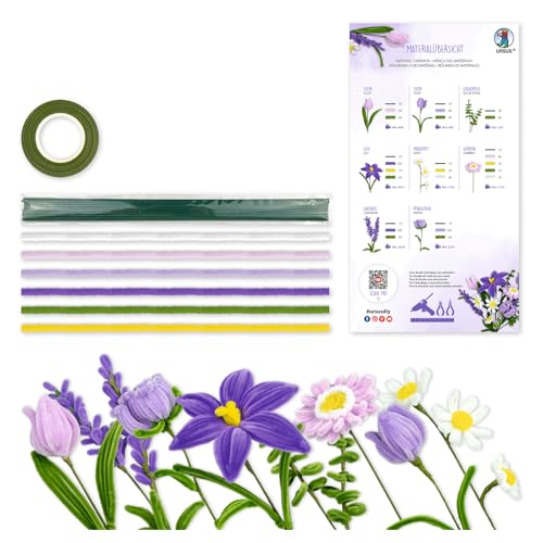 ursus-diy-set-blumen-lila-27040002-blumenstrau-aus-chenilledraht-basteln image 5
