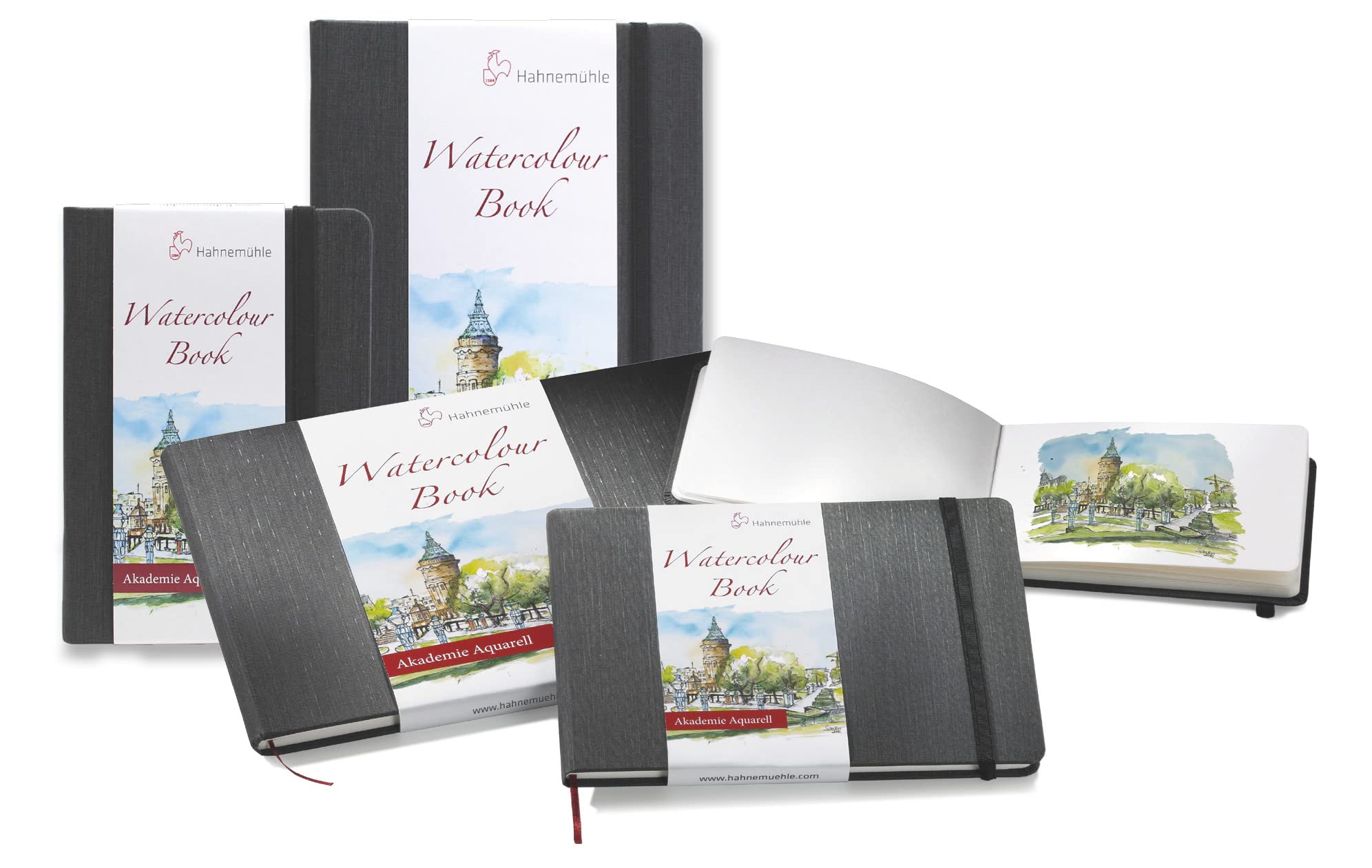 hahnem-hle-aquarellbuch-schwarz-a5-quer-200-g-m-30-blatt-personalisiert image 8