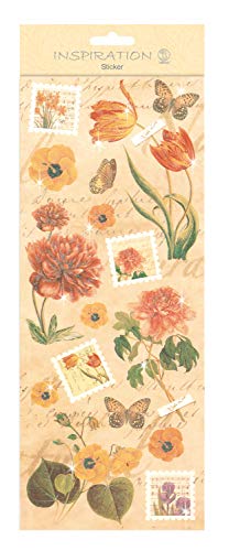ursus-59700003-flat-sticker-flowers-beige-flache-sticker-12-4-x-30-4-cm image 2