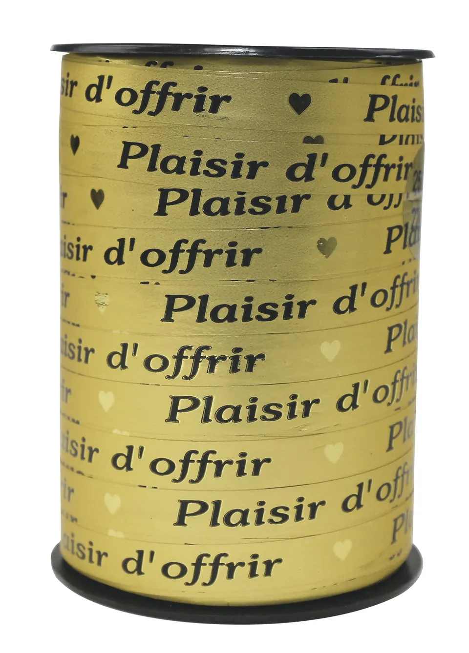 clairefontaine-geschenkband-spule-250m-x-10mm-plaisir-d-offrir-gold image 1