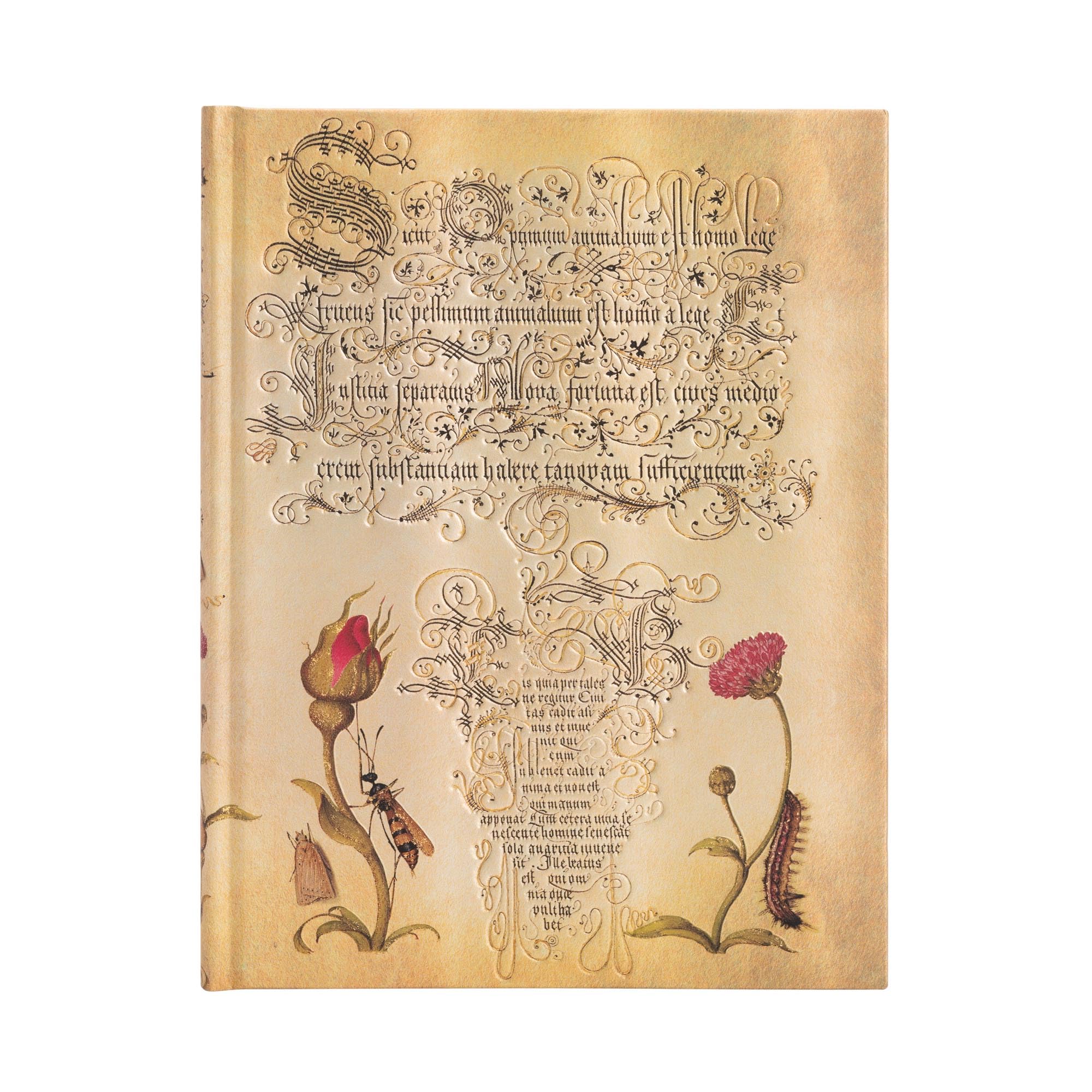 paperblanks-mira-botanica-flemish-rose-ultra-notizbuch-blanko-hardcover-mit-gumm image 1