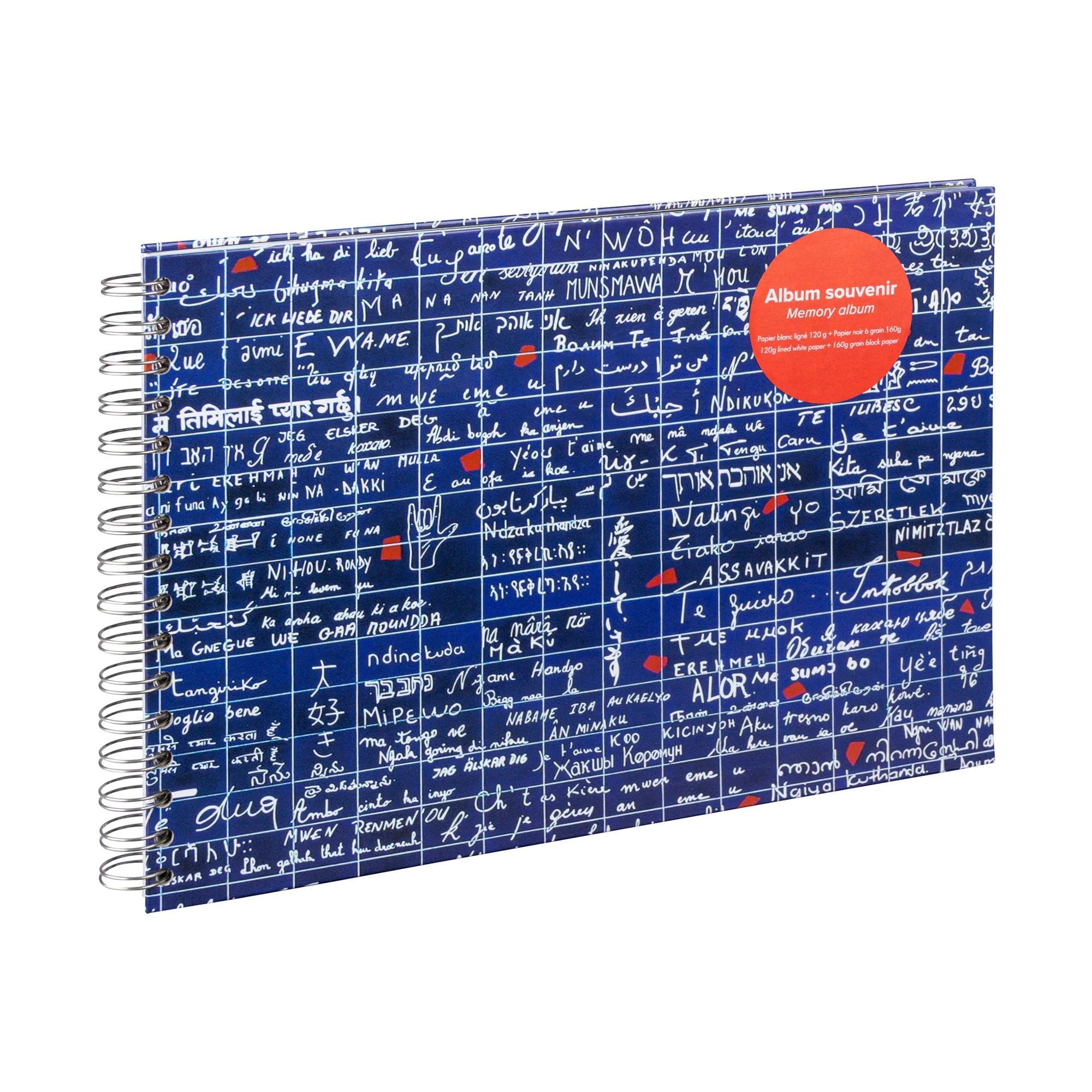 clairefontaine-le-mur-des-je-t-aime-souveniralbum-din-a5-liniert-blanko-120g image 8