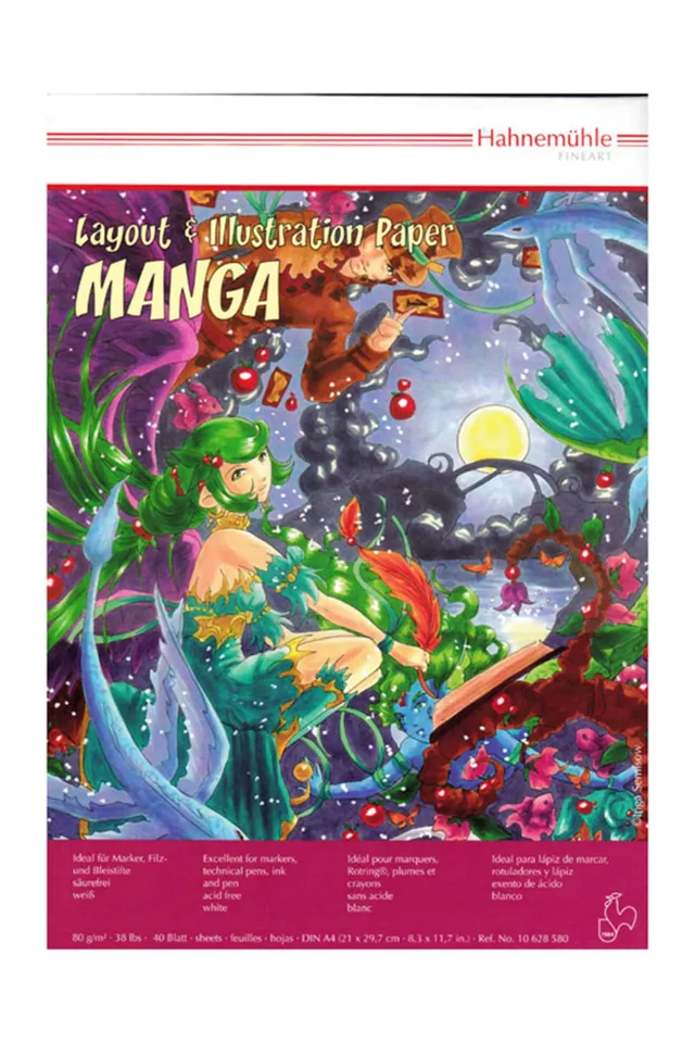 hahnem-hle-manga-illustration-block-a4-80g-m-extra-smooth-s-urefrei image 1