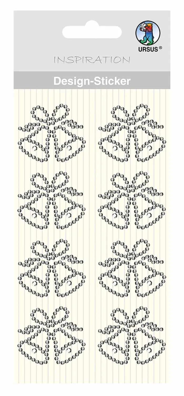 ursus-design-sticker-hochzeitsglocken-silber-selbstklebend-8-st-ck image 1