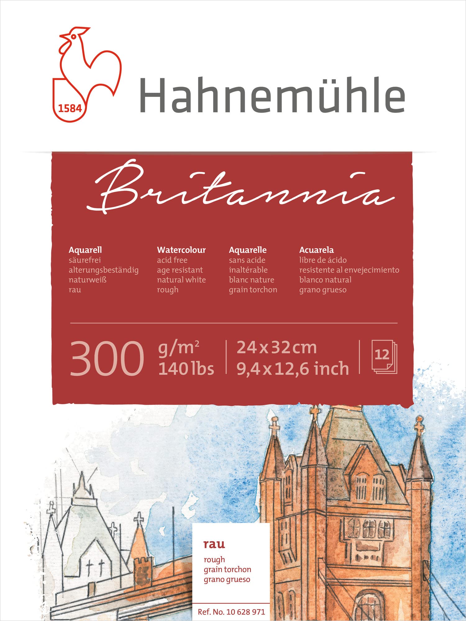 hahnem-hle-harmony-watercolour-aquarellblock-24-x-32-cm-300-g-m-12-blatt image 5