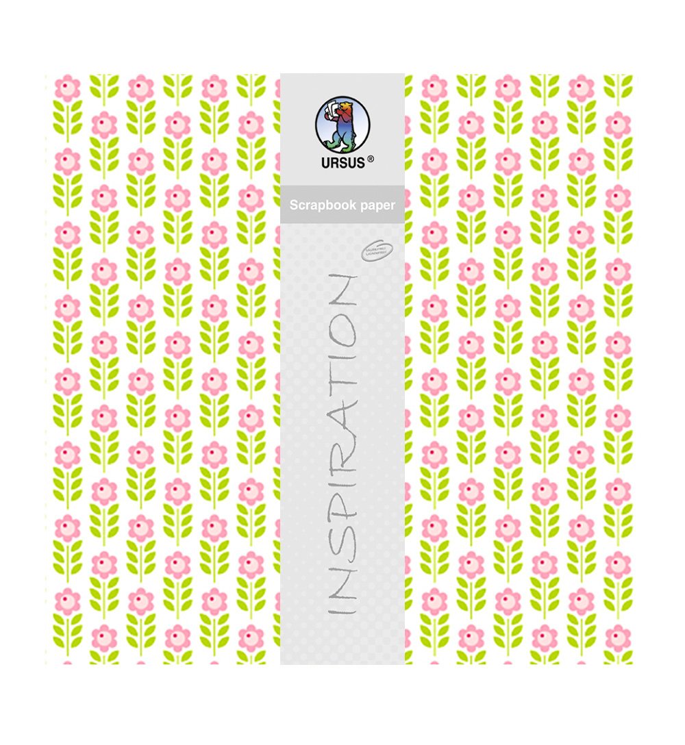 ursus-lotta-2-motiv-137-scrapbook-paper-designkarton-30-5-x-30-5-cm-190-g-qm-5-b image 1