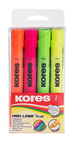 kores-high-liner-plus-textmarker-set-4-farben-keilspitze-wasserbasiert image 8