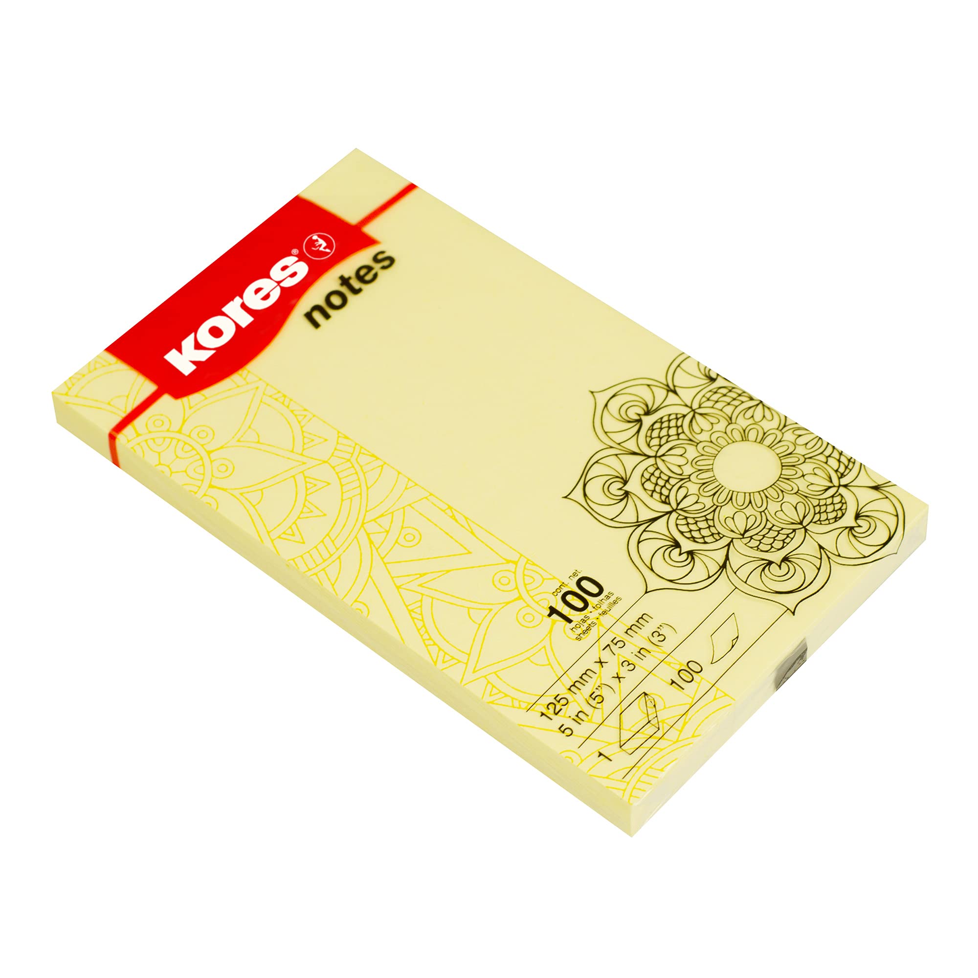 kores-mandala-haftnotizen-125-x-75-mm-gelb-12-bl-cke-100-blatt image 3