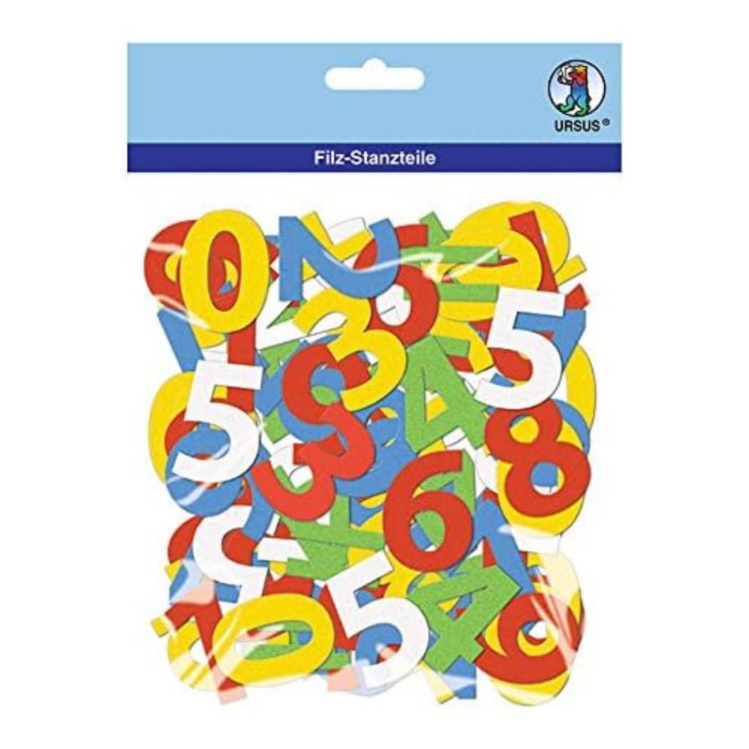 ursus-filz-stanzteile-zahlen-selbstklebend-120-teile-150-g-qm-5-farben image 1