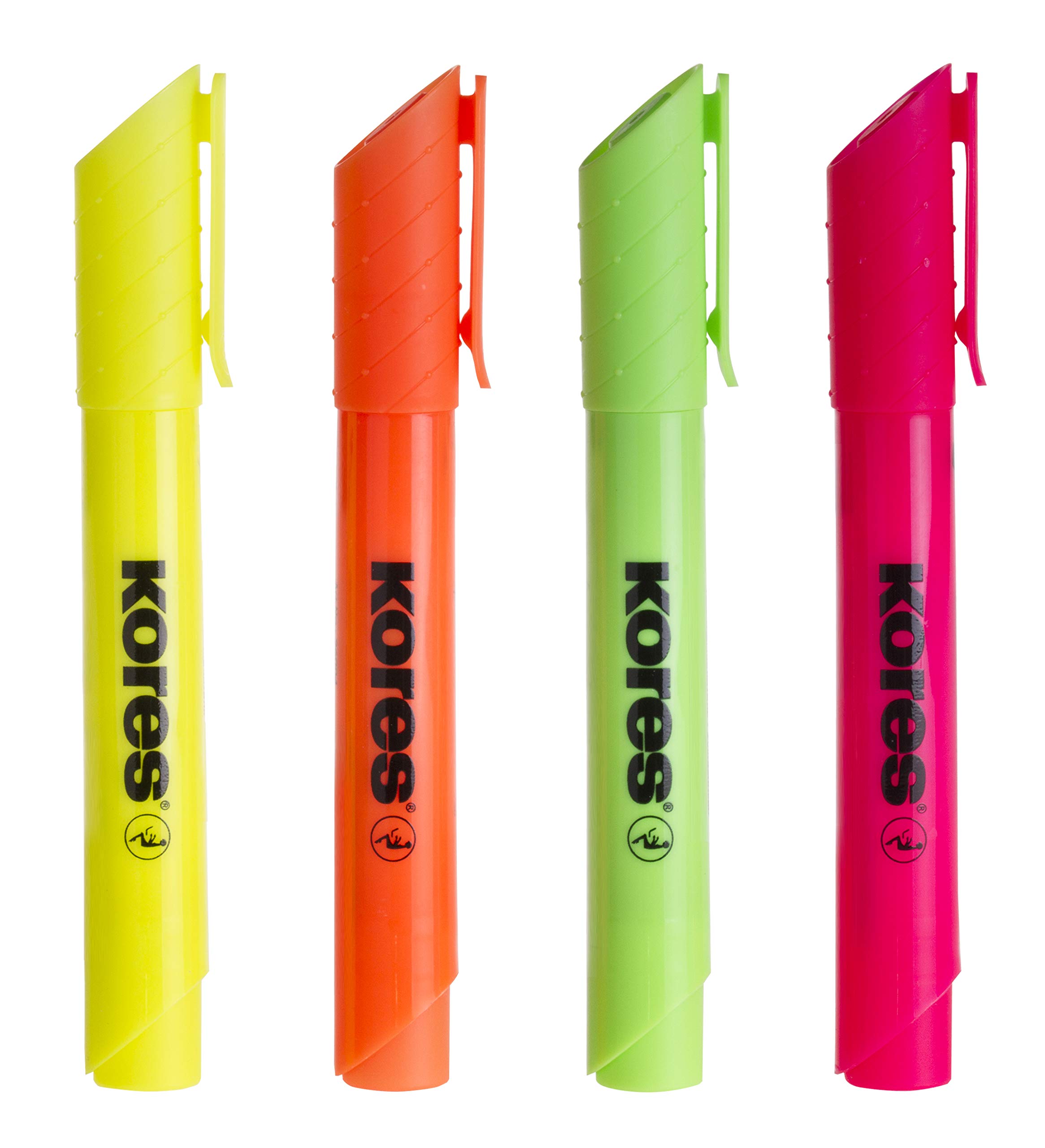 kores-high-liner-plus-textmarker-set-4-farben-keilspitze-wasserbasiert image 2