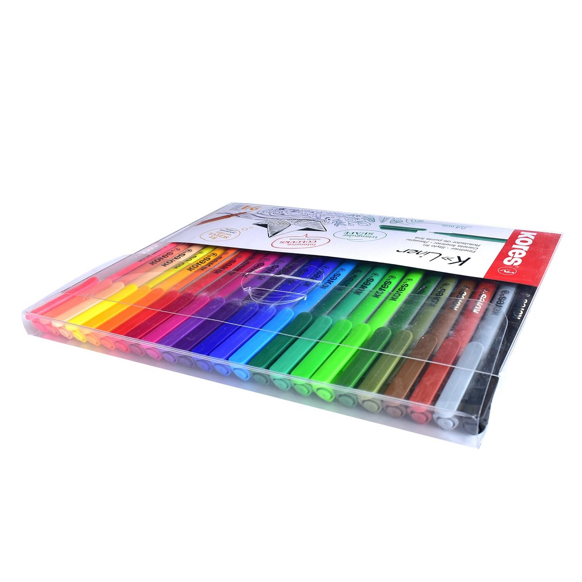 kores-k-liner-fineliner-0-4-mm-24-farben-dreikantschaft image 3