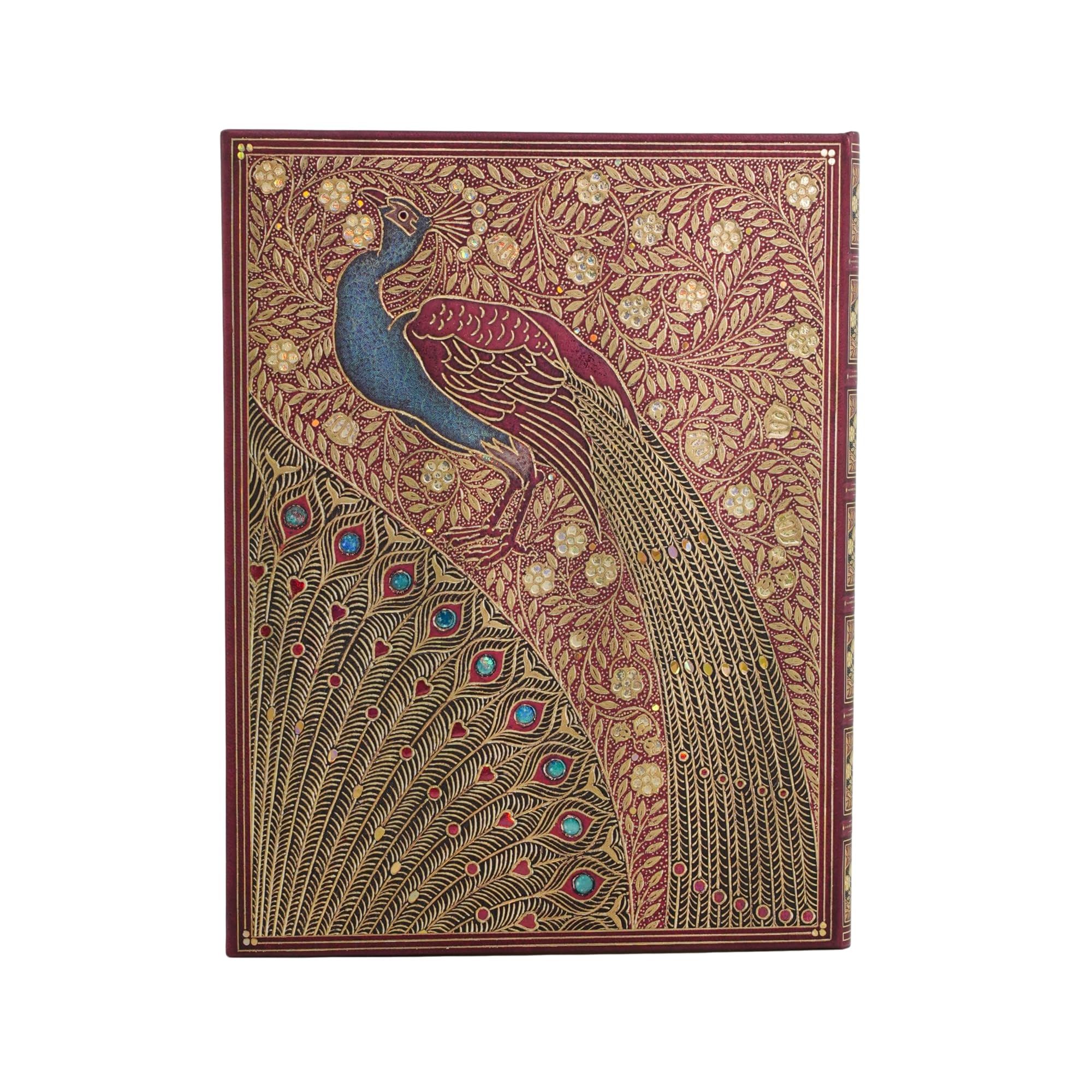 paperblanks-18-monatskalender-2027-hafiz-pfauen-ultra-vertikal-1-woche-2-seiten image 2