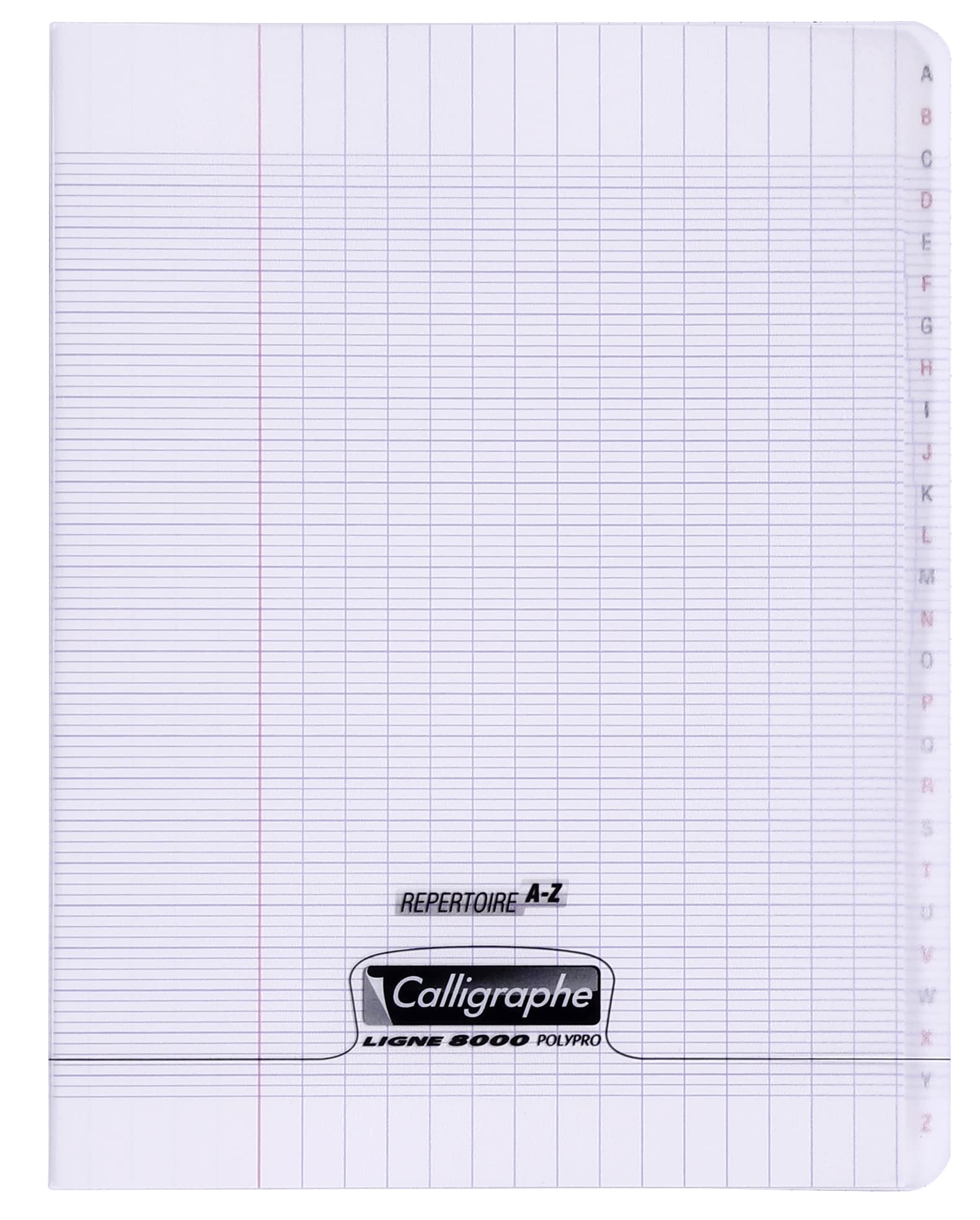 clairefontaine-calligraphe-adressbuch-vokabelheft-17x22cm-48-blatt-transparent image 1