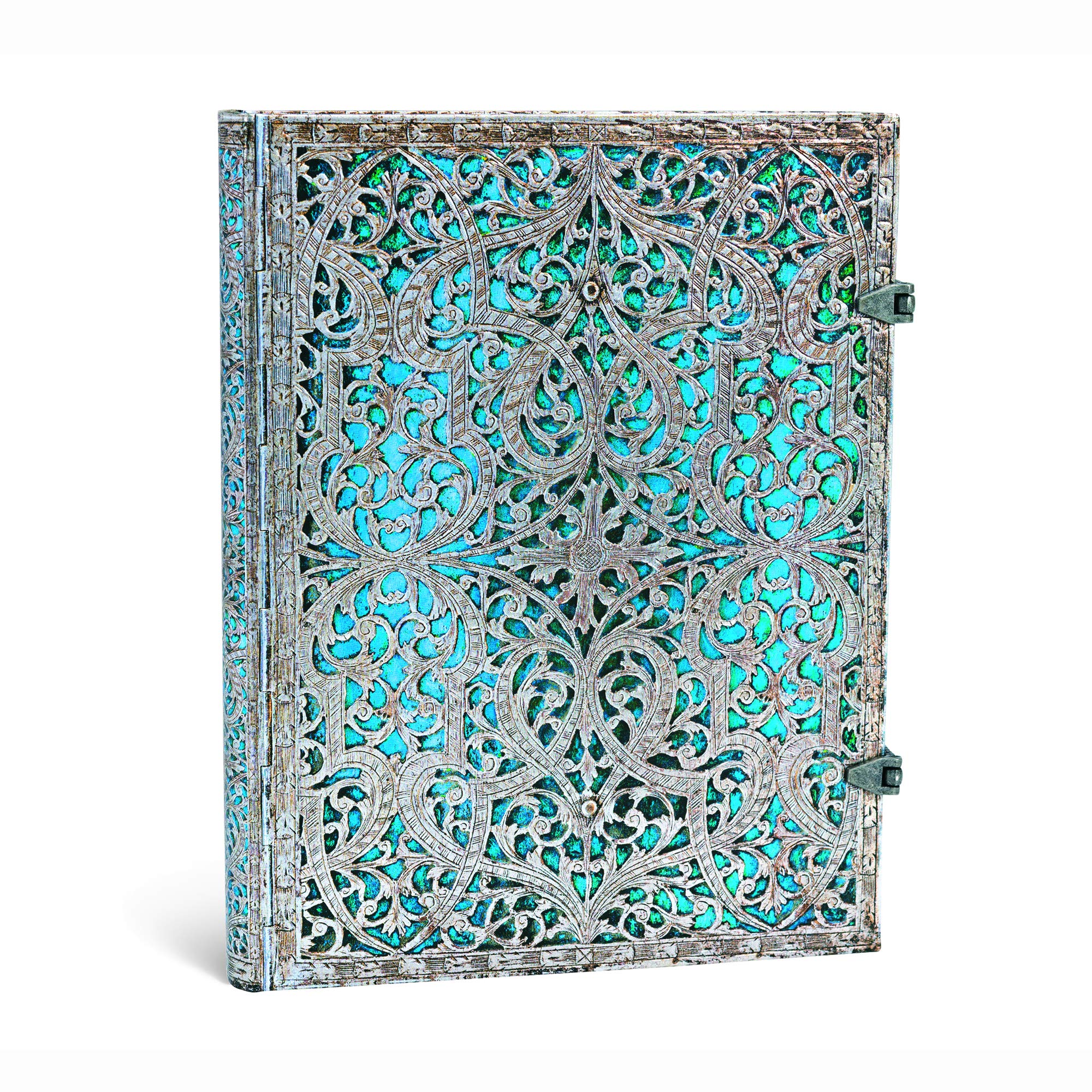 paperblanks-notizbuch-maya-blau-ultra-230x180-mm-240-seiten-liniert-silver-filig image 4