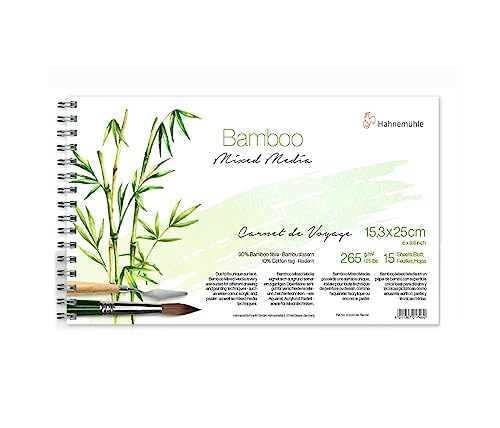 hahnem-hle-bamboo-mixed-media-carnet-de-voyage-15-3x25-cm-265-g-m-15-blatt image 4