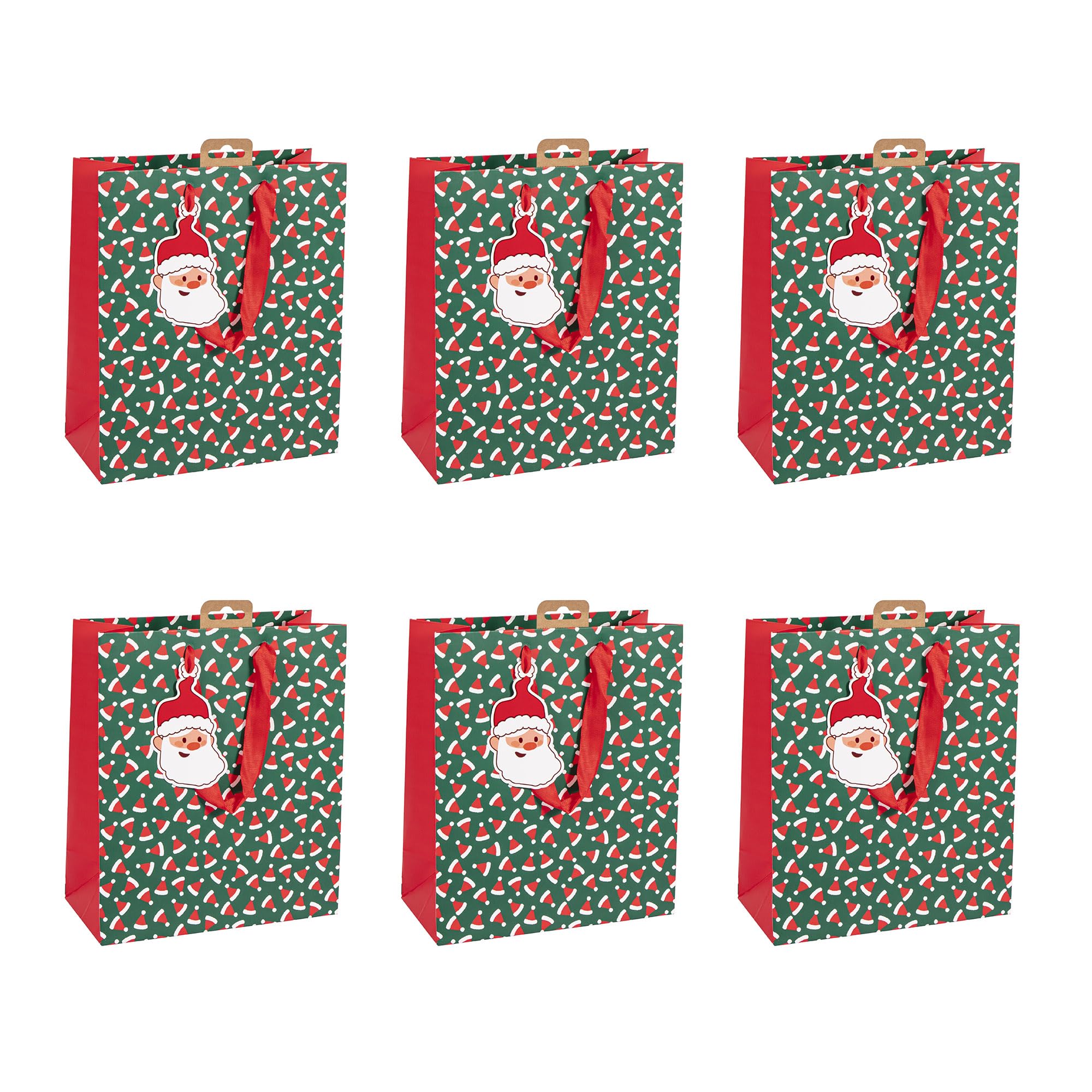 clairefontaine-geschenktasche-m-21-5-x-10-x-25-3-cm-hohoho-weihnachten-rot-gr-n- image 7