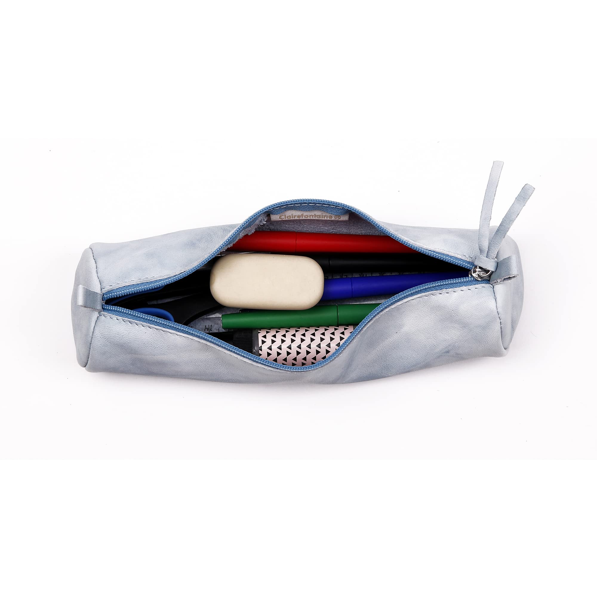 clairefontaine-tie-dye-m-ppchen-5-5-x-22-cm-lammleder-blau image 2
