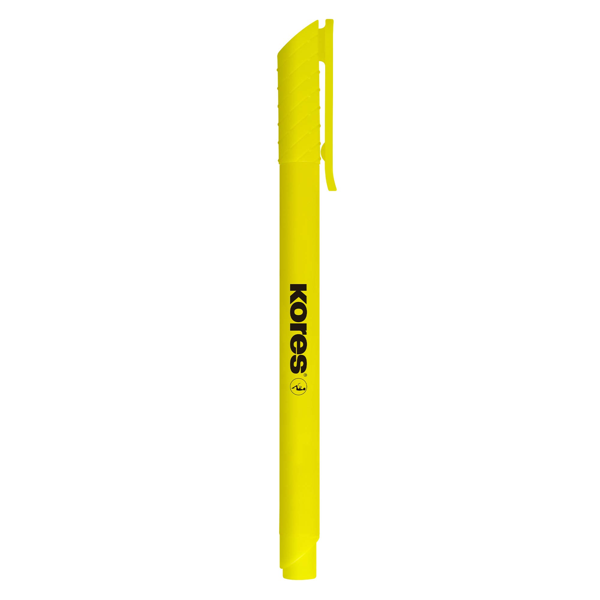 kores-high-liner-textmarker-gelb-keilspitze-12er-pack image 2