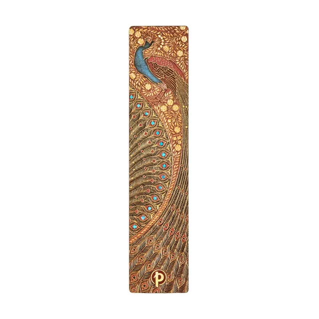 paperblanks-hafiz-s-peacocks-bookmark-lesezeichen-sangorski-sutcliffe image 1