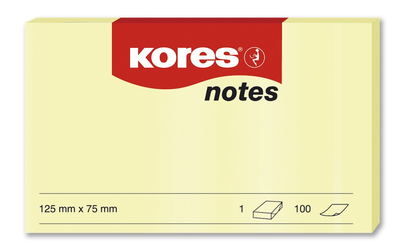kores-gelbe-haftnotizen-125-x-75-mm-selbstklebender-memo-notizblock-12-bl-cke-10 image 1