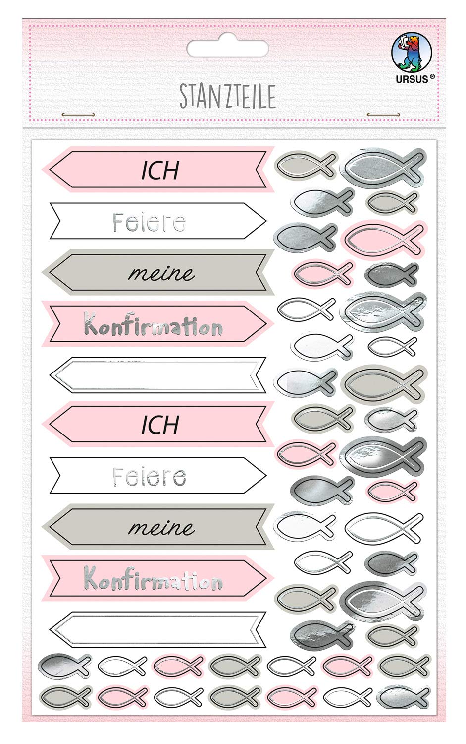 ursus-56919201f-stanzteile-ich-feiere-meine-konfirmation-rosa-taupe-312-teile-20 image 1