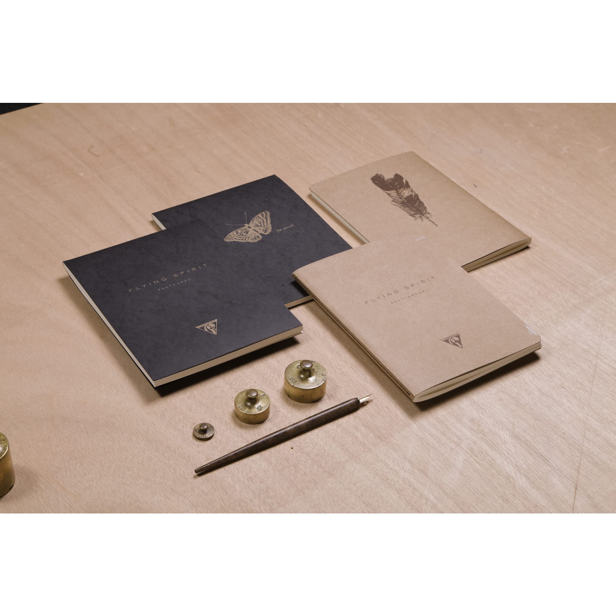 clairefontaine-notizbuch-flying-spirit-geheftet-21-x-10-5-cm-50-blatt-schwarz image 2