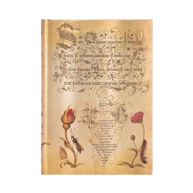 paperblanks-flemish-rose-mira-botanica-midi-notizbuch-unliniert-hardcover-mit-gu image 1